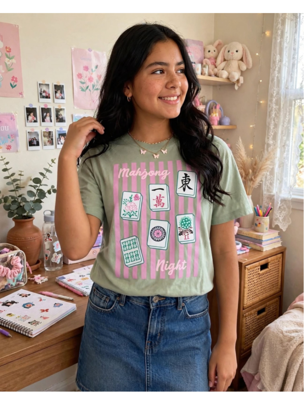 Women's Mahjong Night Graphic Tee